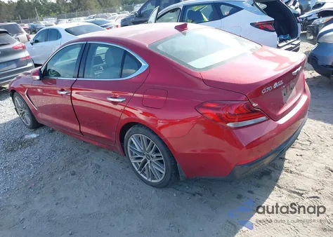 2020 Genesis G70 2.0T Rwd из США, поврежденный, VIN KMTG64LA8LU062365